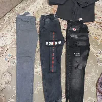 سه عدد شلوار جین در حد نوو پیراهن ست لی