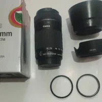 لنز Canon 55-250 STM سالم و کم‌کار . کنون
