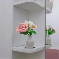 گل بافتنی رز