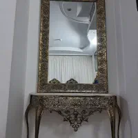 آینه وپایه برنجی اصل ومحکم