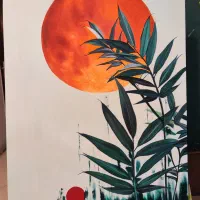 تابلوی نقاشی رنگ روغن روی بوم