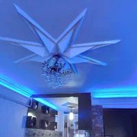 گچکاری خوردهکاری  نور مخفی و معمولی