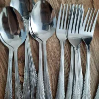 قاشق چنگال استیل اصل ۴ دست خارجی سرویس غذاخوری
