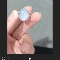 انگشتر عقیق کبود یمن دست‌ساز