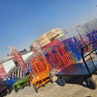 (ترولی ۱۸۰درجه متحرک)گاری چهار چرخ دستی حمل بار۱۸۰
