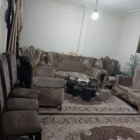 مبل راحتی ۹نفره با جلو مبلی و۳ عدد عسلی