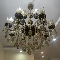 لوستر برنج ۸شاخه ۱۶چراغ