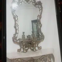 اینه شمعدان برنجی درحد نو