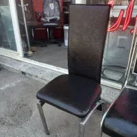 صندلی تکی فلزی  استیل انتظار روکش نو ۳۰عدد