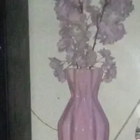 گلدان کالباسی نونو و یک عدد قفس طلایی تزیینی