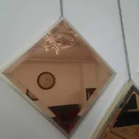 آینه دکوراتیو لوزی