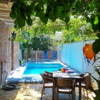 ویلا باغ استخردار آبگرم صحنه