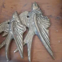 گندم برنزی و پرستوی تزیینی دیوارکوب