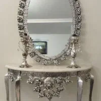 آینه و شمعدان برنز