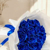 دسته‌ گل روبانی