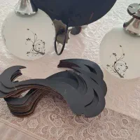 لوستر سقفی چوبی مدل آناناسی