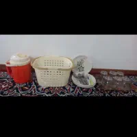 ظروف ملامین و قابلمه مسافرتی با تمامی لوازمات