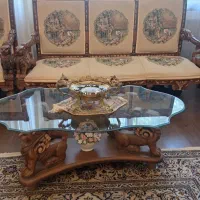 مبلمان استیل طرح شیر و نهار خوری