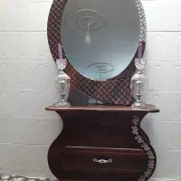 فروش ست آینه و شمعدان چوبی