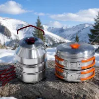 ظروف کوهنوردی .ست ظروف طبیعت‌گردی کمپ