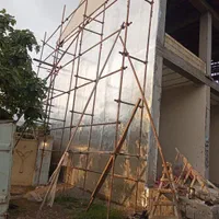 ایزوگام روی حلب بام دیوار سرویس بهداشتی