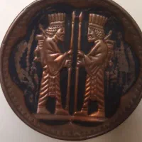 بشقاب مسی هخامنشی دیوارکوب