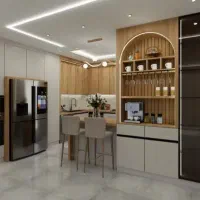 تمام ام دی اف کابینت + ویترین وجزیره صفحه (505)