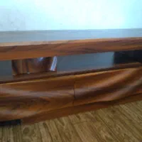 میزتلویزیون طرح چوب پازلی