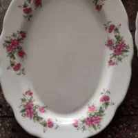 ظروف آشپزخانه  (چینی گل سرخ و  قرمز)