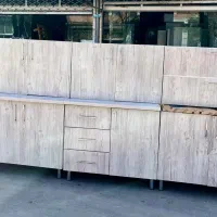 کابینت بدنه فلز درب MDF نو