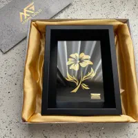 تابلو گل روکش طلا