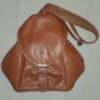 کیف چرم عسلی مارال چرم