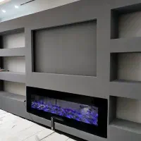 دکوراسیون کابینت ام دی اف کمد کاغذ کناف رنگ