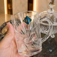 سرویس کریستال خورشیدی 113 پارچه خارجی گلدان فنجان