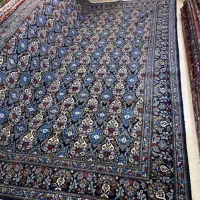 فرش ۱۲ متری دستبافت زمینه سرمه ای