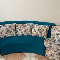 مبل۷نفره با جلومبلی پارچه ترک