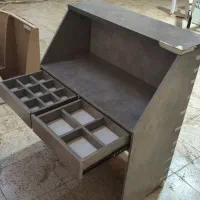 میز سفارشی  پاک چوب   رنگ بتونی