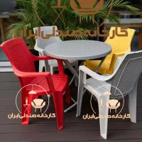میز و صندلی پلاستیکی مدل نیلو ناهارخوری غذا خوری