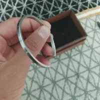 دو عدد دست بند استیل و چرم
