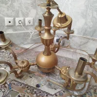 لوستر۹شاخه قدیمی سالم وتمیز