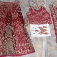 لباس ساری هندی با لوازم نو نو