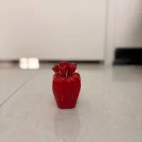 جای چنگال دو شاخه شکل فلفل دلمه
