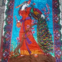 رو تختی پتو مخمل ابریشم قدیمی