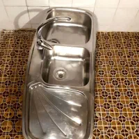 سینک ظرفشویی دوقلو وشیر شیبه