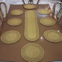 ست 8 نفره رانر و رو میزی ستاره