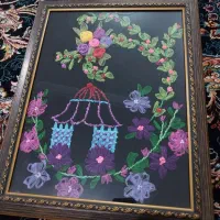 تابلو روبان دوزی