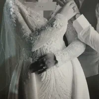 لباس عروس دو دامنه