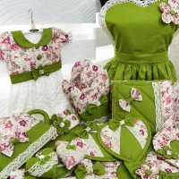 سرویس منسوجات اشپزخانه کتان نخ ترک درجه یک