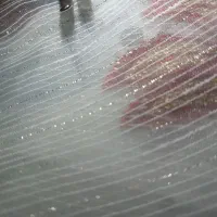 پرده حریر طرح دار پانچ نونونو