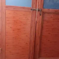 درب سرویس بهداشتی آلومینیوم طرح چوب